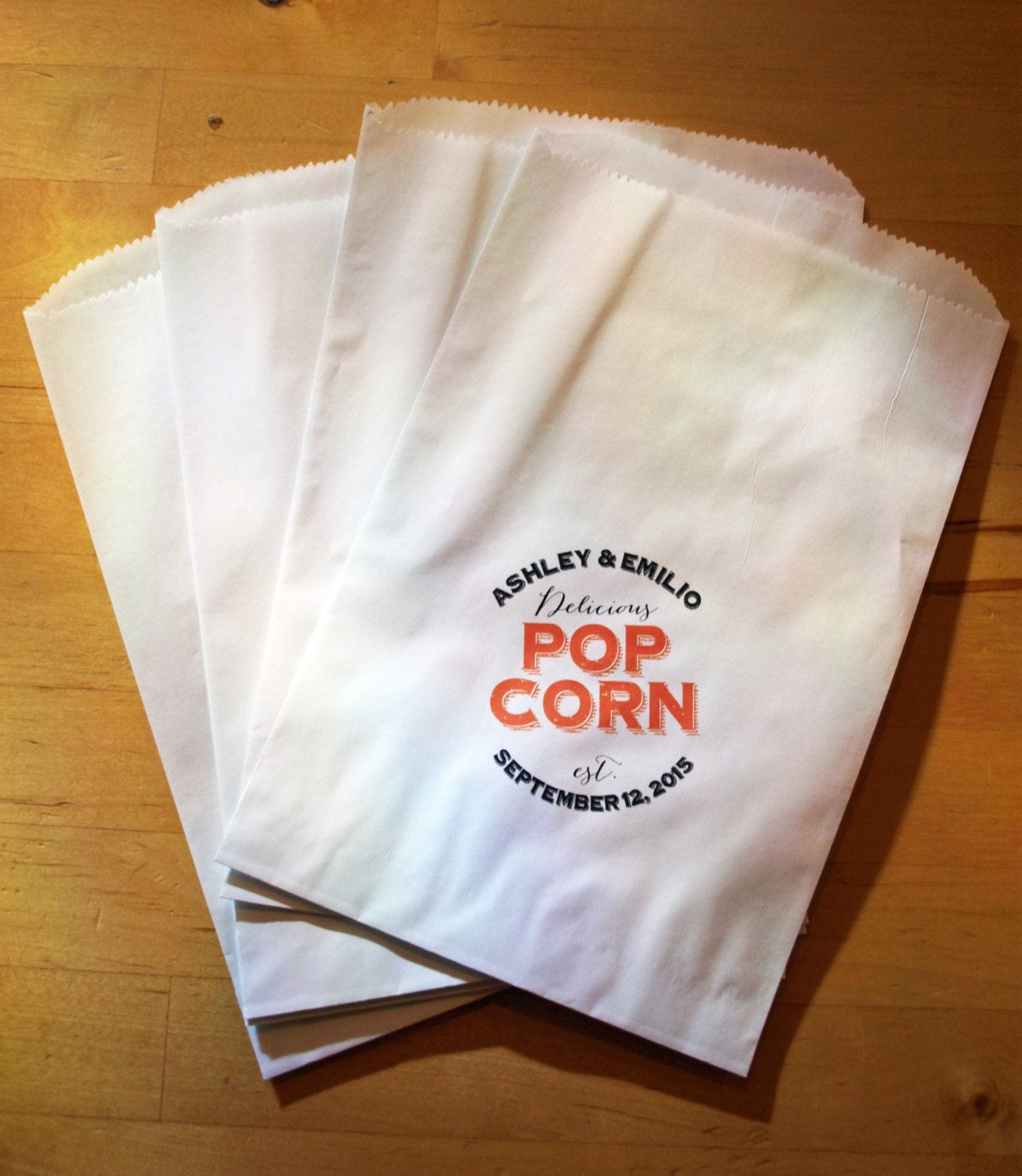 Popcorn Favor Bag Wedding Favor Bag Wedding Popcorn Bar Bag