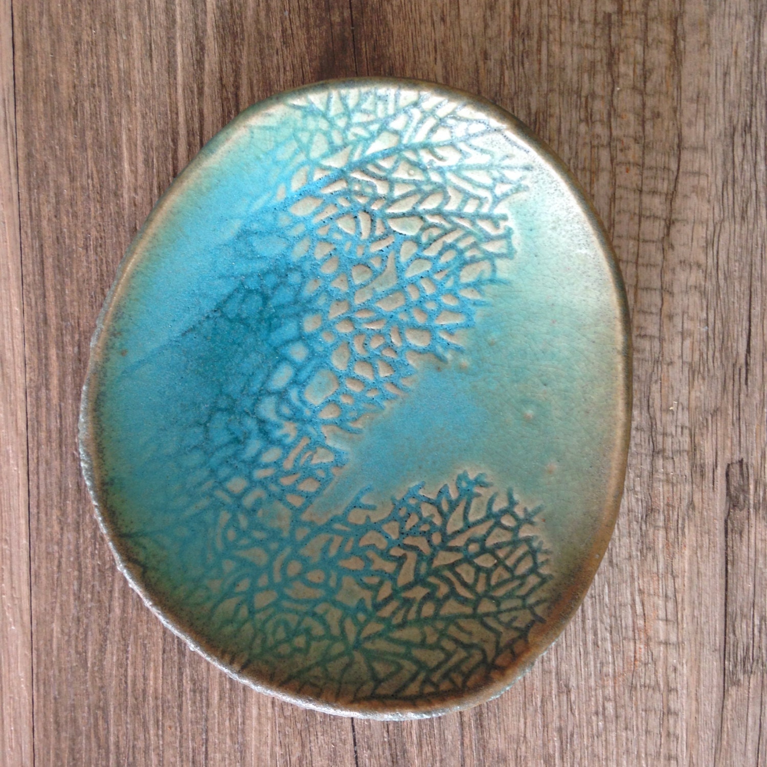 Coastal Ceramic plate coral design home decor Modern and