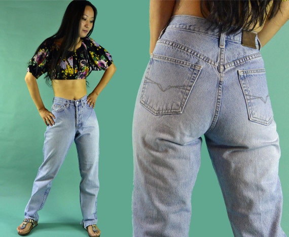 Vintage Guess Jeans 90s High Waisted Jeans Distre