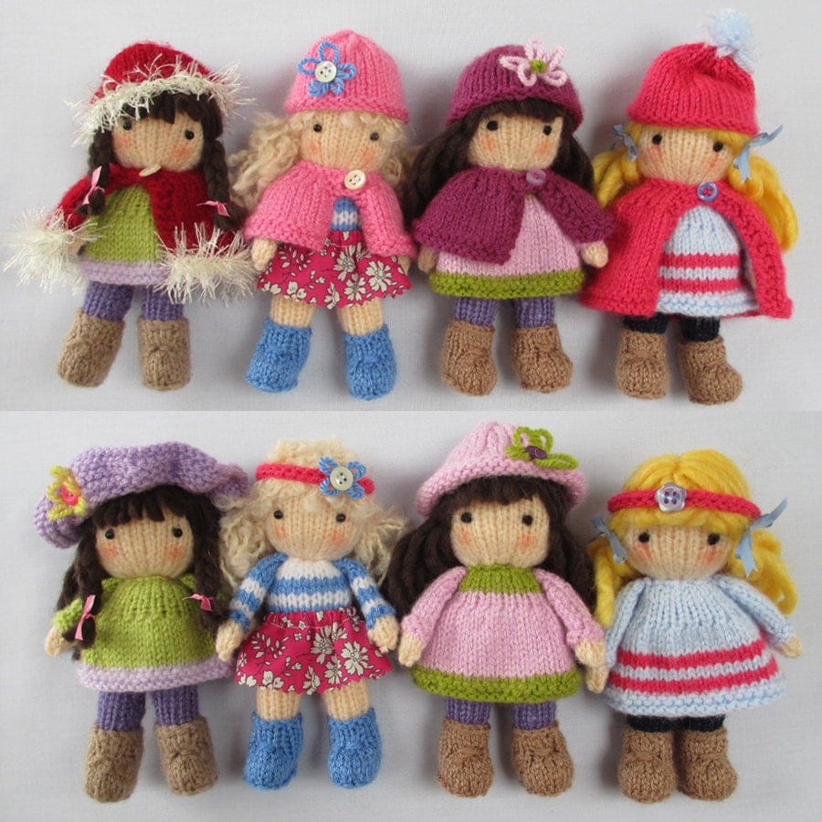 Little Belles Doll knitting pattern INSTANT DOWNLOAD by dollytime