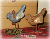Primitive Birds Made by order set of two