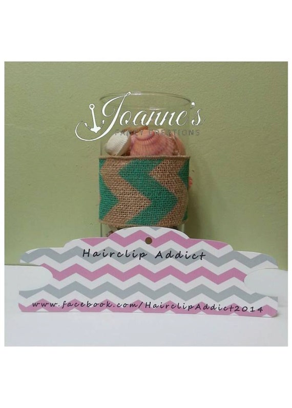 25 Customized Headband Display Cards with by Joannesfancycreation