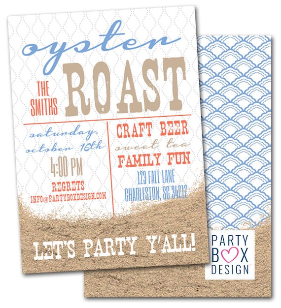 Oyster Roast Invitations 6