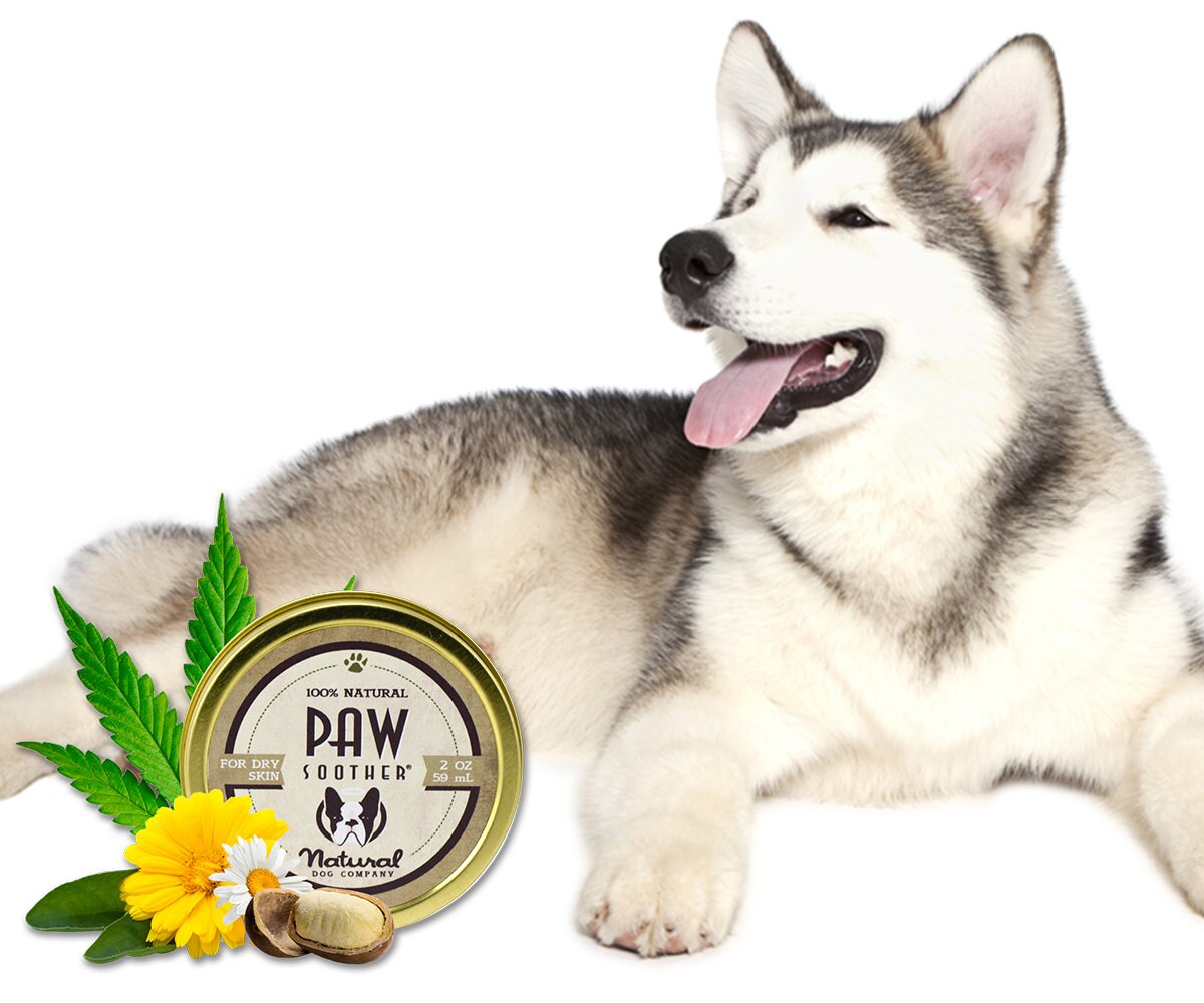 Alaskan Malamute PAW SOOTHER dogs dry by NaturalDogCompany