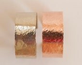 Stainless Steel + Copper Cuff | Hammered Copper Cuff | Wide Hammered Cuff | Stainless Cuff Bracelet | Handmade Stainless Jewelry | Cuffs