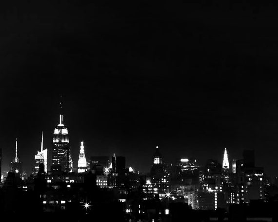 Items similar to Black and White New York Photography, Manhattan ...