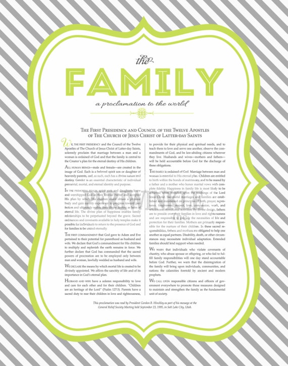 LDS Family Proclamation-Printable-Instant by periwinkleinc on Etsy