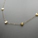 14K Gold Disc Necklace Jennifer Aniston Aveeno Commercial