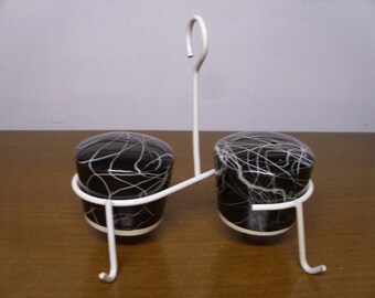 Vintage 1950's/1960's Atomic Salt & Pepper Shakers