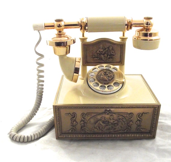 Fancy Rotary Phone Vintage Working Telephone in by planetalissa