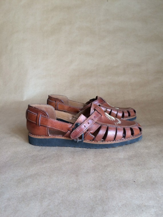 vintage 1970's huaraches gladiators sandals by yellowjacketvintage