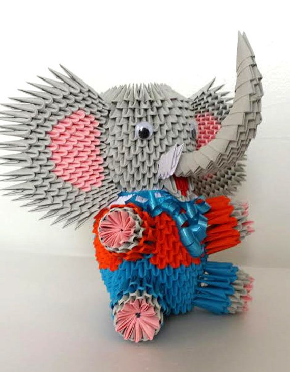 3d Origami elephant