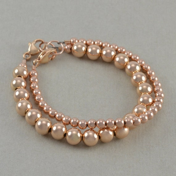 Rose Beaded rose Bracelets,  girl Gold Childs gold bracelet classic round for   baby gift, baby