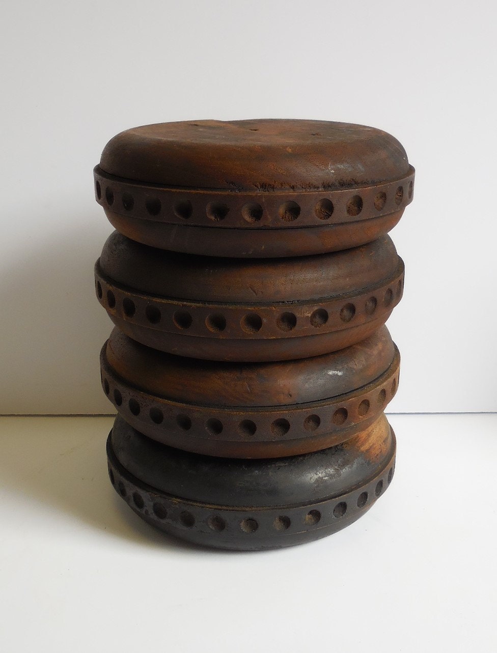 Four antique Bun feet Architectural Furniture Salvage supplies