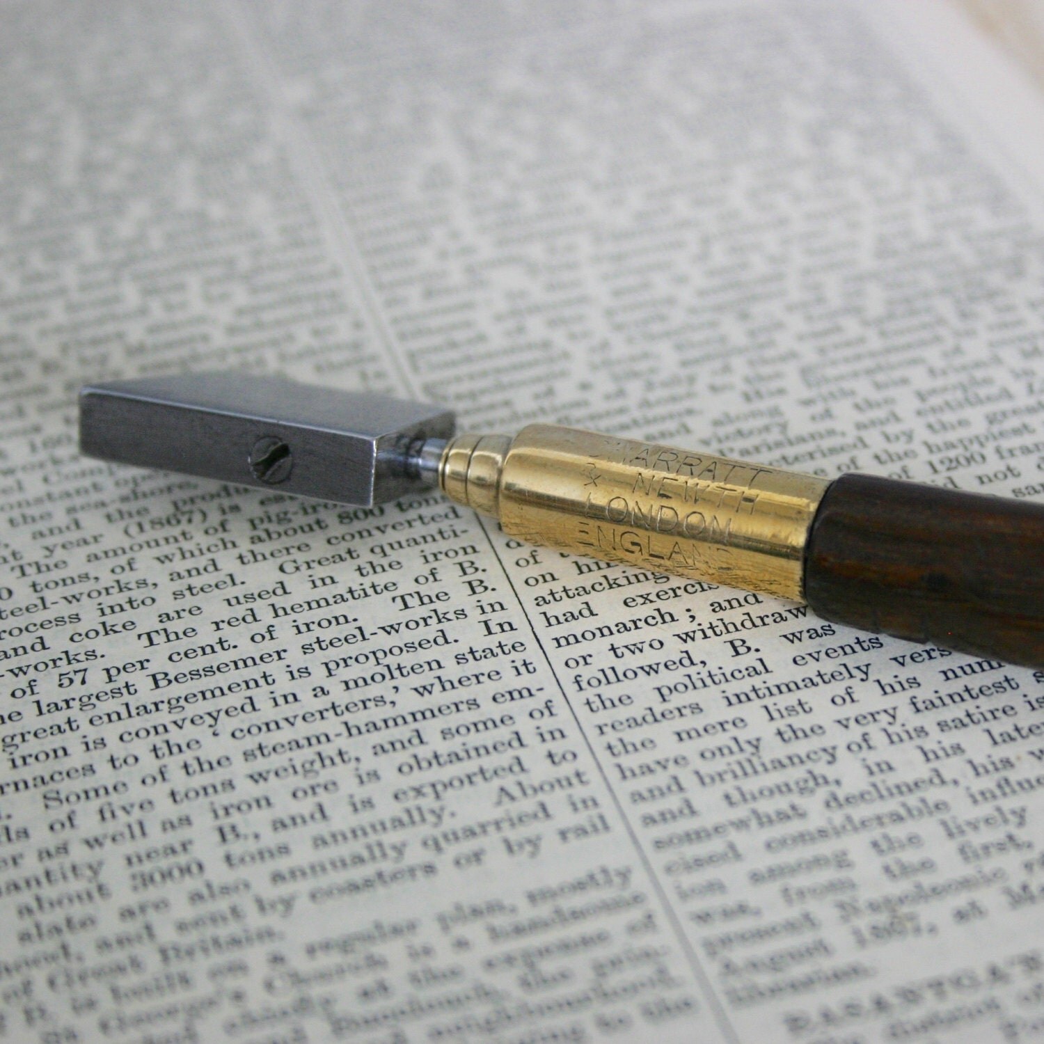 Antique Diamond Tipped Glass Cutting Tool from England