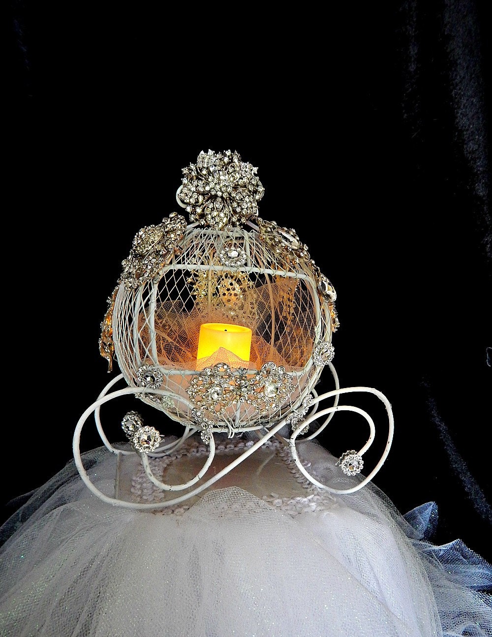 Cinderella Carriage Wedding Cake Topper Centerpiece Bridal Cinderella Carriage Centerpiece Themed Centerpieces