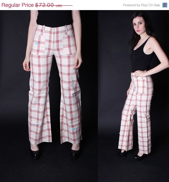 plaid pants bell bottoms