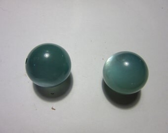 Moonglows, lucite moonglow Beads. BLUE AQUA MOONGLOW Lucite Beads,5 pcs 24mm, Bead Supplies, Jewelry supplies, beads