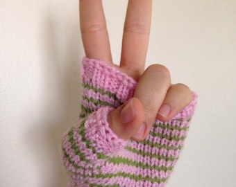 Hand Knit Fingerless Gloves