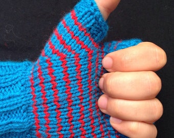 Hand Knit Fingerless Gloves
