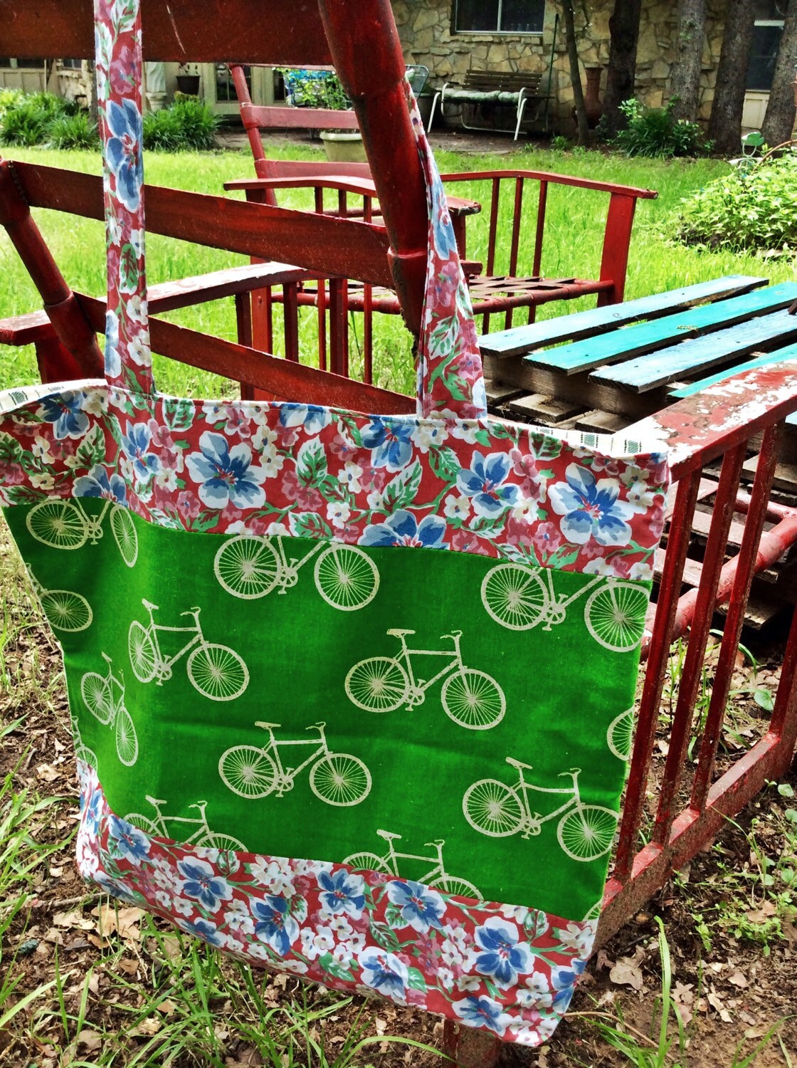 Bicycle Bag Large Bag Large Tote Shoulder by brigidbrammerbags