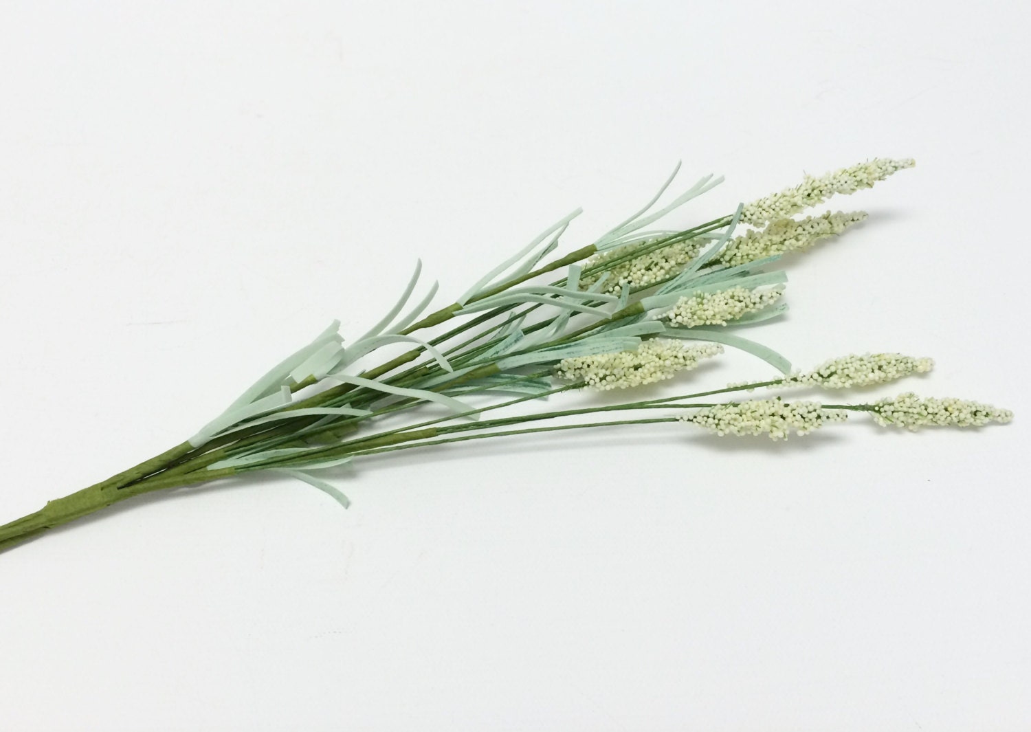 CREAM Mini Cattails Artificial Flowers Flower Crown Halo