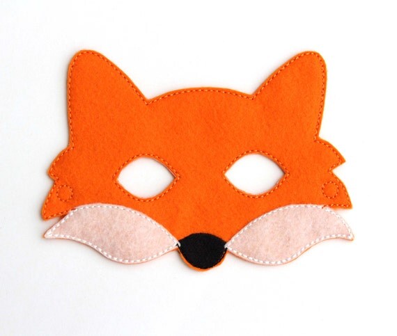 Kids Fox Mask Fox Costume Felt Mask Kids Face Mask Animal