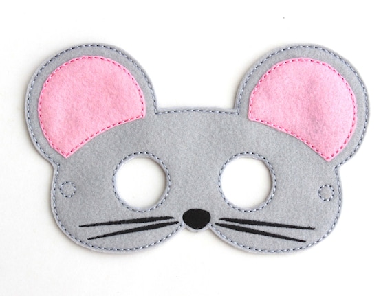  Kinder Maus Maske Maus Kostüm Filz Maske von BabyWhatKnots auf Etsy Illustration 