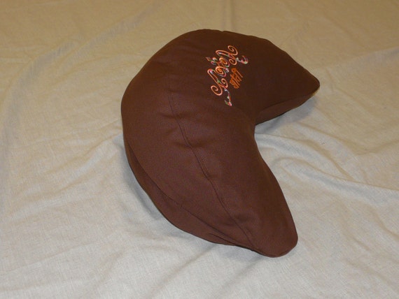 Zafu meditation pillow kidney shaped Buck Wheat by ActiveByAnita