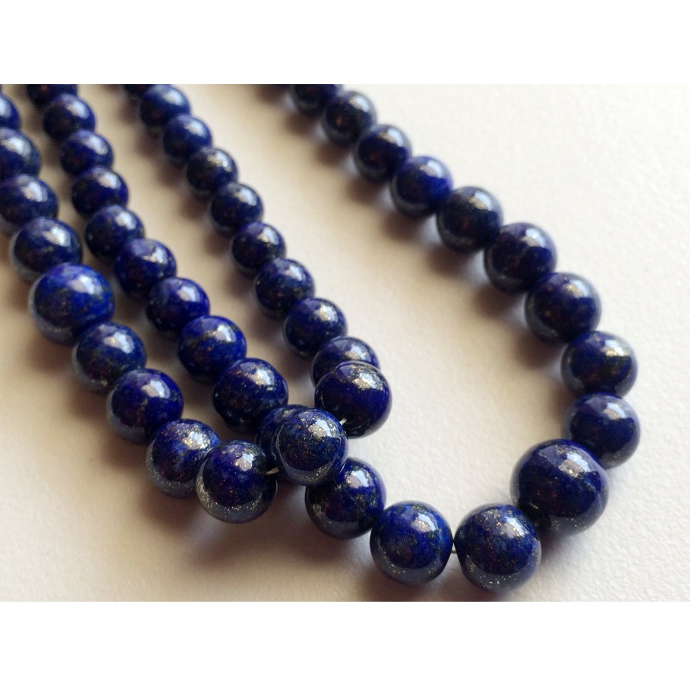 Lapis Lazuli Beads Blue Lapis Smooth Plain Rondelles AAA