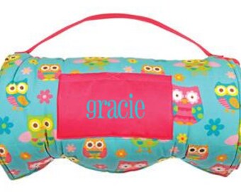 Personalized Stephen Joseph Nap Mat OWL Nap Mat TODDLER PRESCHOOL Girls Nap Mat