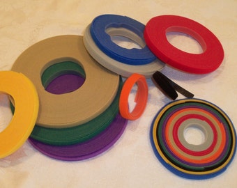 YOUR CHOICE of COLORS- 3 Yards Genuine Velcro® / Ultra-Thin / Extra Thin for Doll Clothes