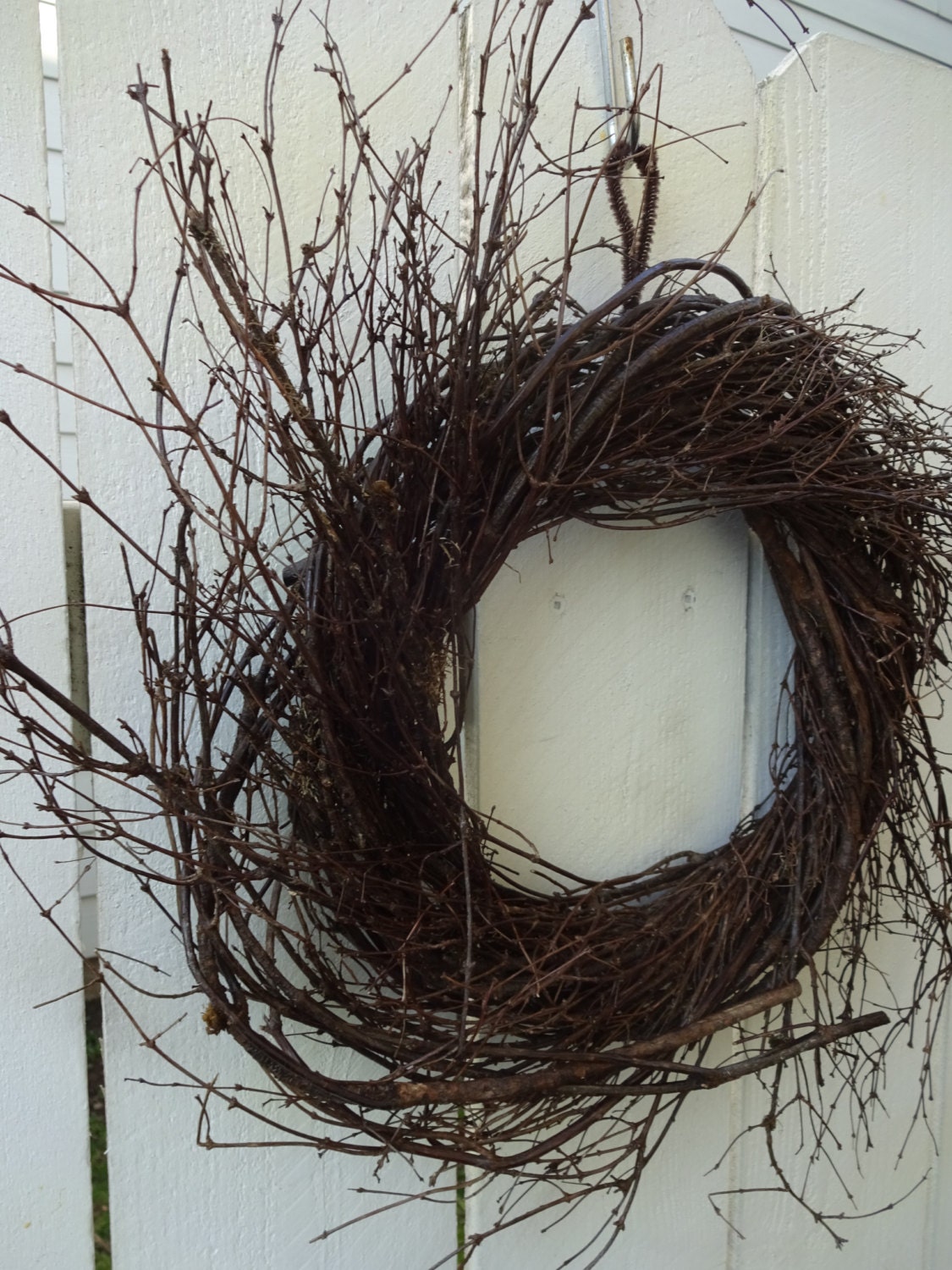 Twig Wreath Natural Wreath Twigs Rustic Wreath Front Door
