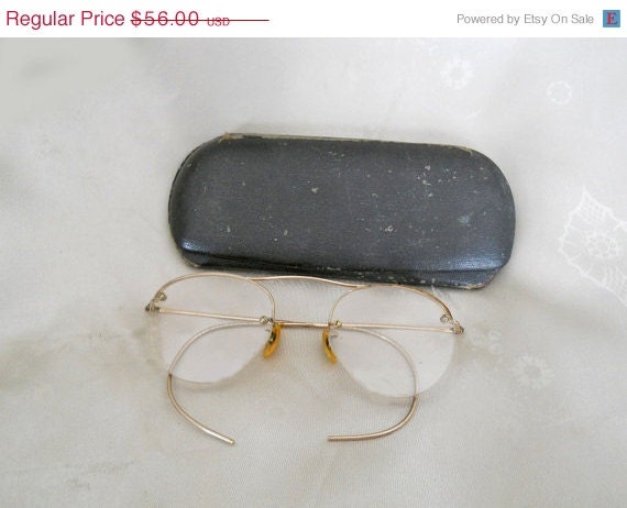 On Sale Antique Rimless Eyeglasses 1900s By Lunajunctionvintage