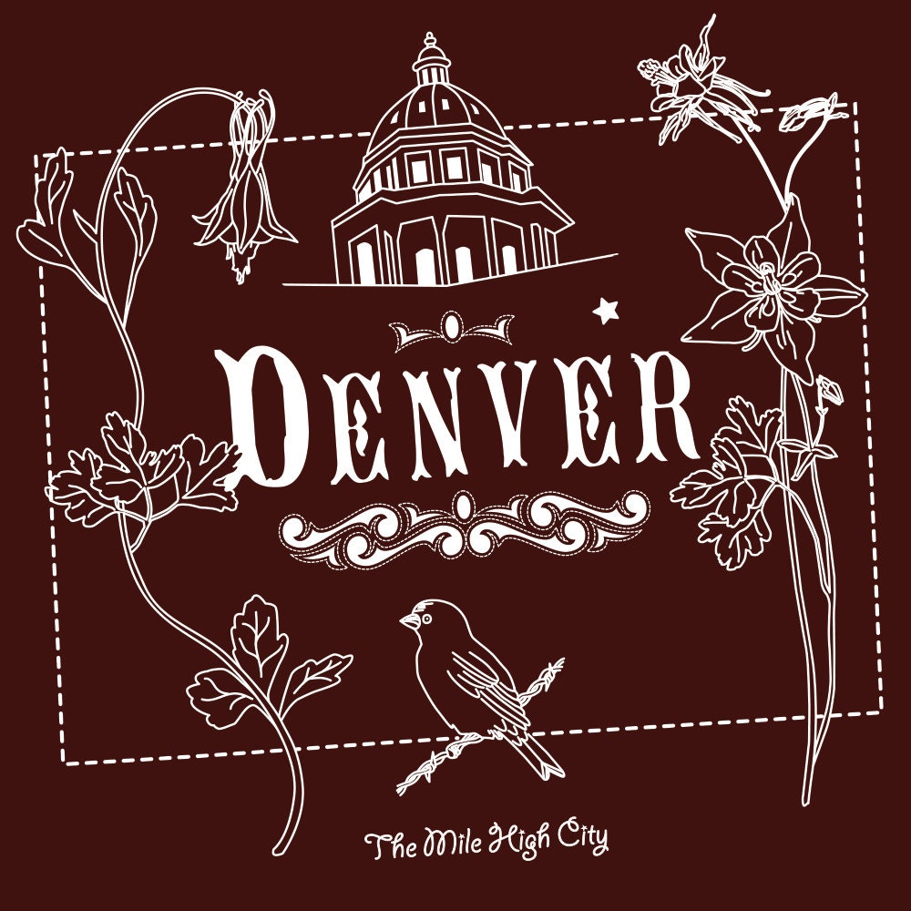 DENVER Hand Embroidery Pattern / Digital PDF Pattern / City