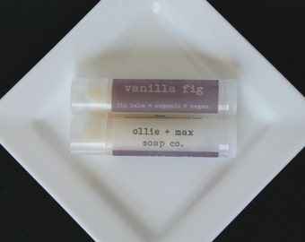 Vanilla Fig Lip Balm, Organic Lip Balm, Vegan Lip Balm, Natural Lip balm