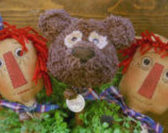 Primitive Raggedy Bobbins E Pattern