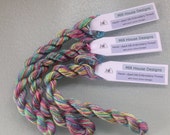 Hand-dyed Silk Embroidery Threads with short colour changes