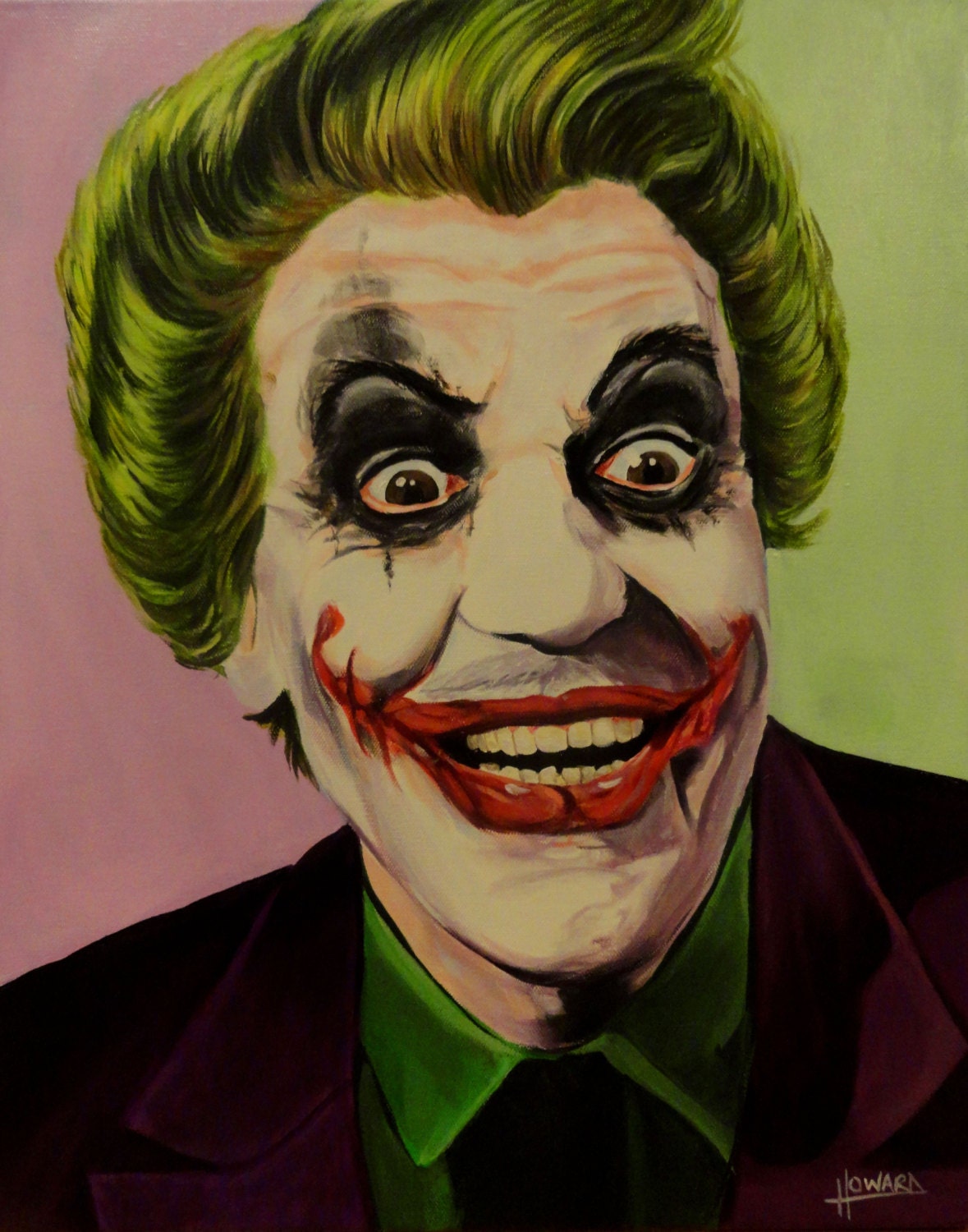 Joker Heath Ledgercesar Romero Mash Up Art Print 8x10