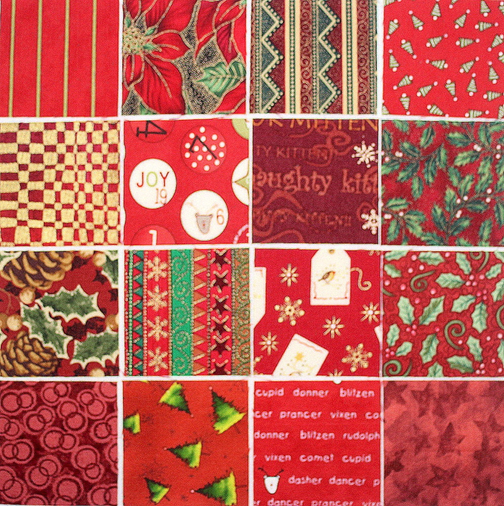 Quilting Fabric RED Christmas Fabric 50 2.5 inch Fabric