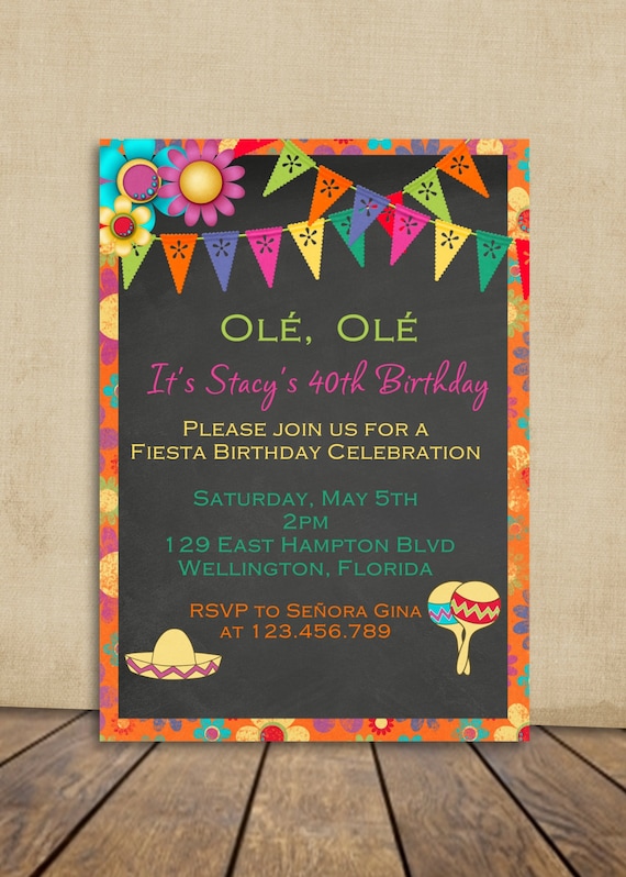 Mexican Fiesta Party Invitations 5