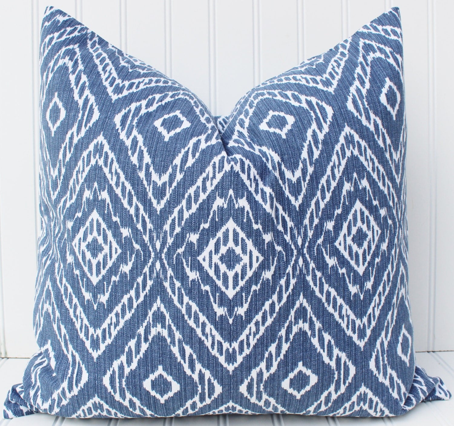 Navy Indigo Blue Pillow Cover.Blue Cushion.Geometric Pillows