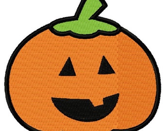 Jack-o-lantern Pumpkin Embroidery Design - Instant Download