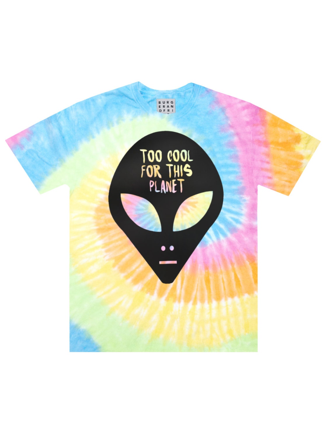 tie dye alien shirt