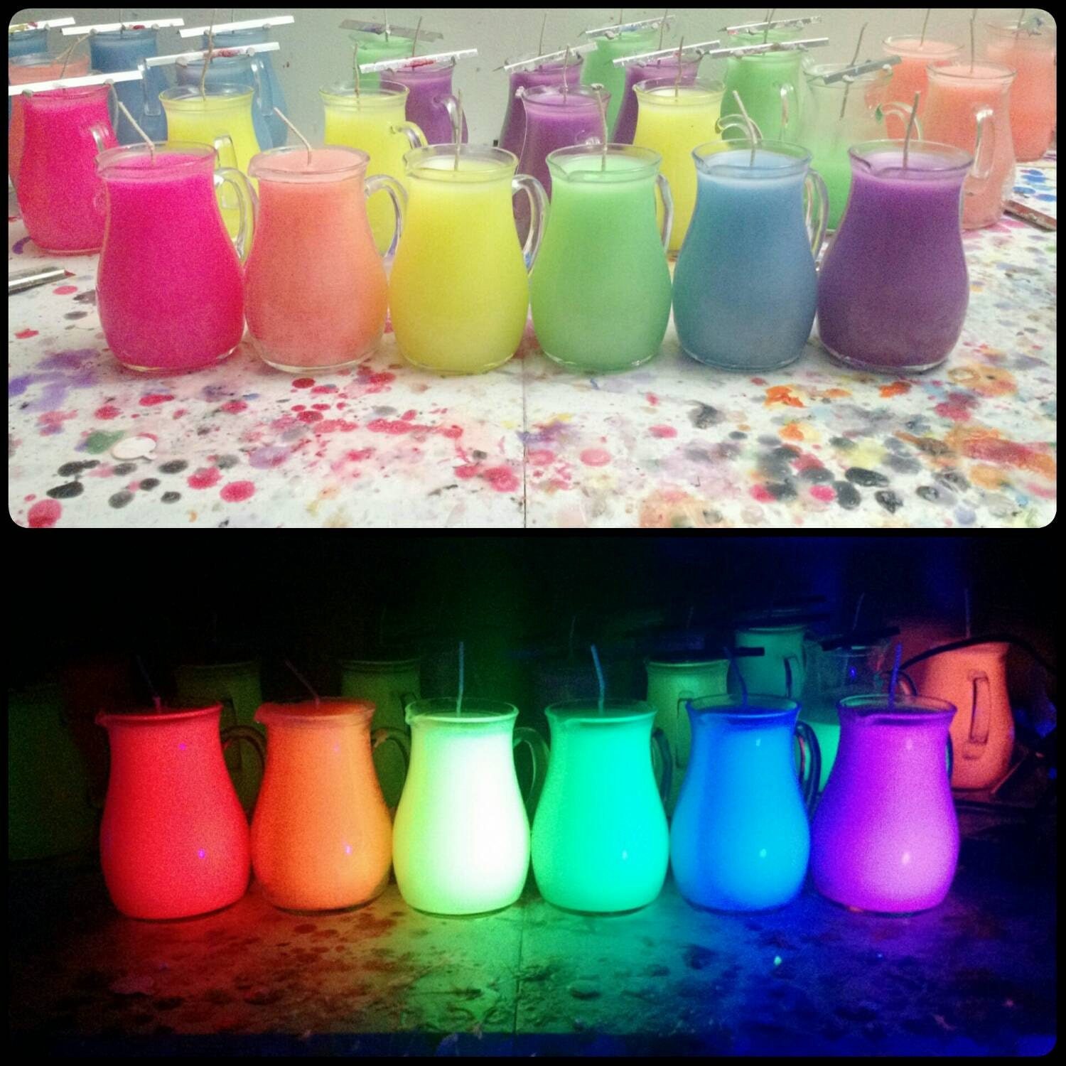 UV Wax Play Pitcher Candle Low Temp BDSM Fluoresc