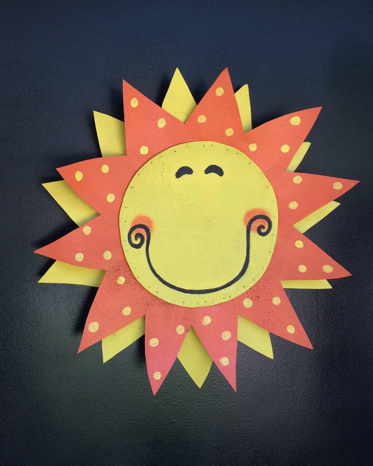 Summer Door Hanger Bright Yellow Sunshine Door by doornament