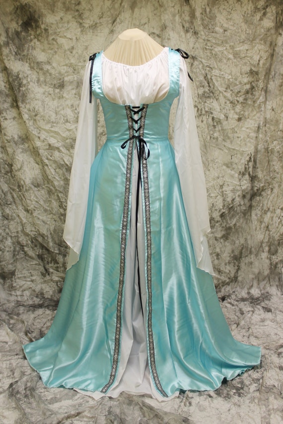 Light Blue Renaissance Costume-Halloween Costume-Medieval