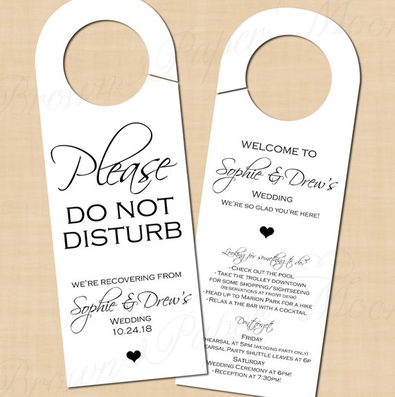 Door Label Template