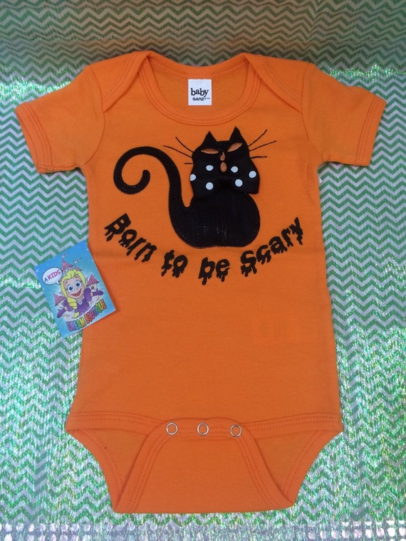 baby girls halloween shirt top onesie born by AKidsDreamBoutique