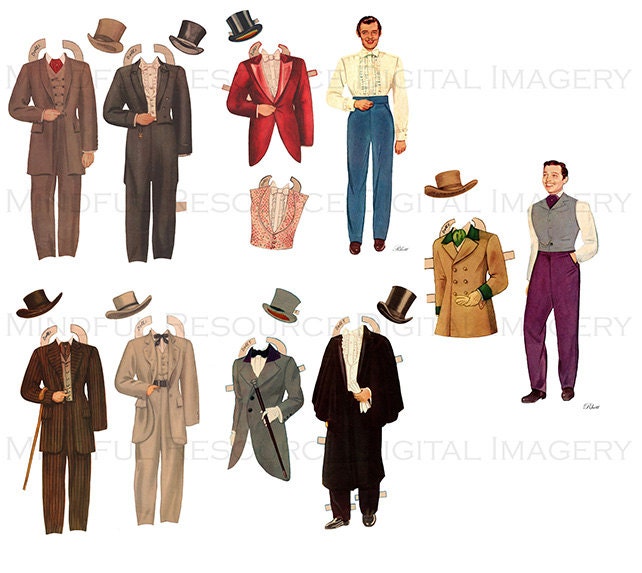 Gone with the Wind Printable Paper Dolls Hollywood Movie